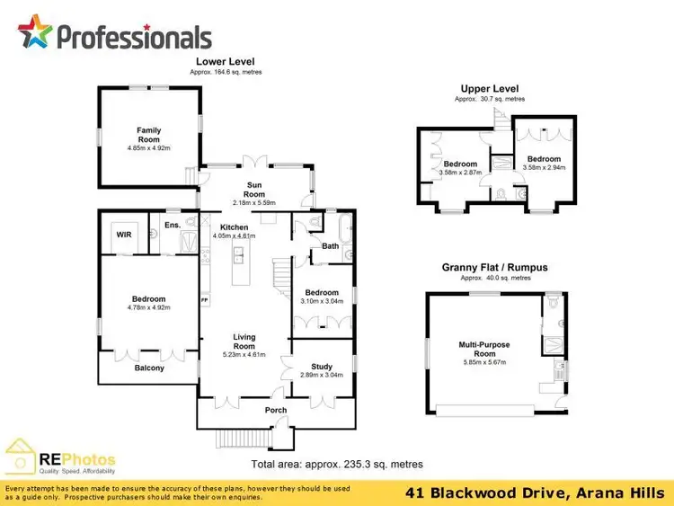 Floorplan of Homely house listing, 41 Blackwood Drive, Arana Hills QLD 4054