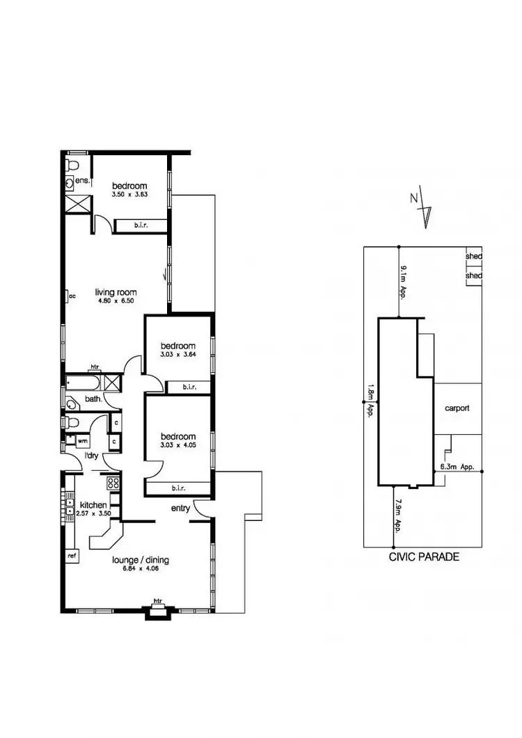 Floorplan of Homely house listing, 248 Civic Parade, Altona VIC 3018