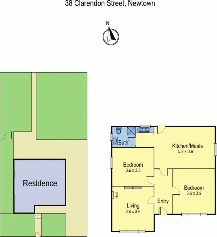 Floorplan of Homely house listing, 38 Clarendon Street, Newtown VIC 3220