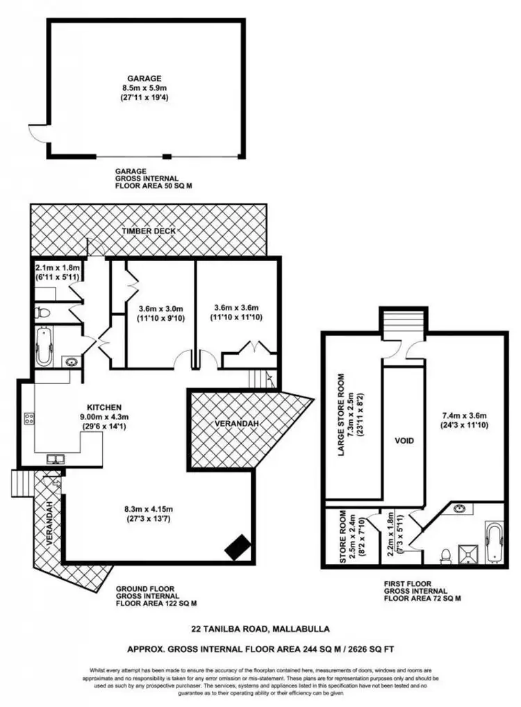 Floorplan of Homely house listing, 22 Tanilba Road, Mallabula NSW 2319