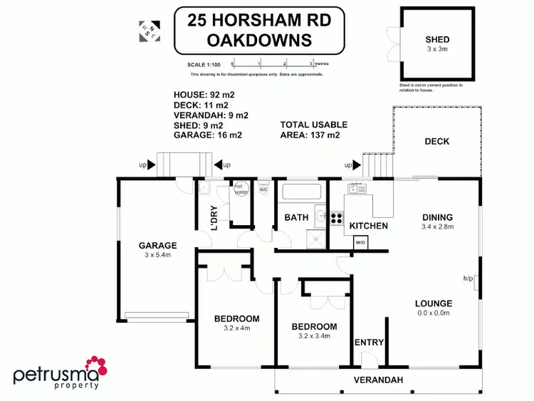 Floorplan of Homely house listing, 25 Horsham Road, Oakdowns TAS 7019