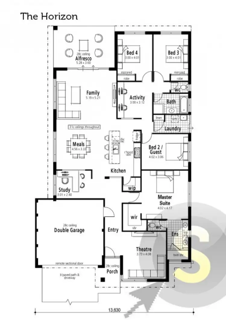 Floorplan of Homely house listing, 16 Newmarket Parade, Butler WA 6036