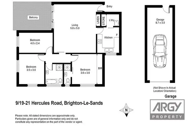 Floorplan of Homely block of units listing, 9/19-21 Hercules Road, Brighton-le-sands NSW 2216