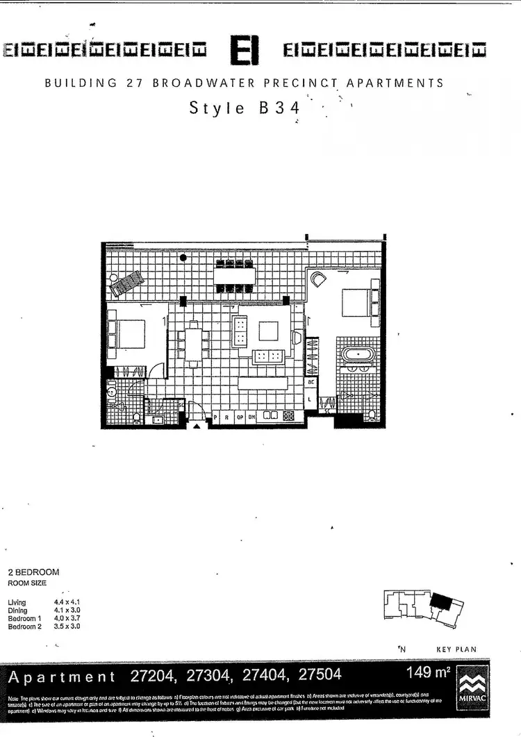 Floorplan of Homely apartment listing, 27204/2 Ephraim Island Parade, Paradise Point QLD 4216