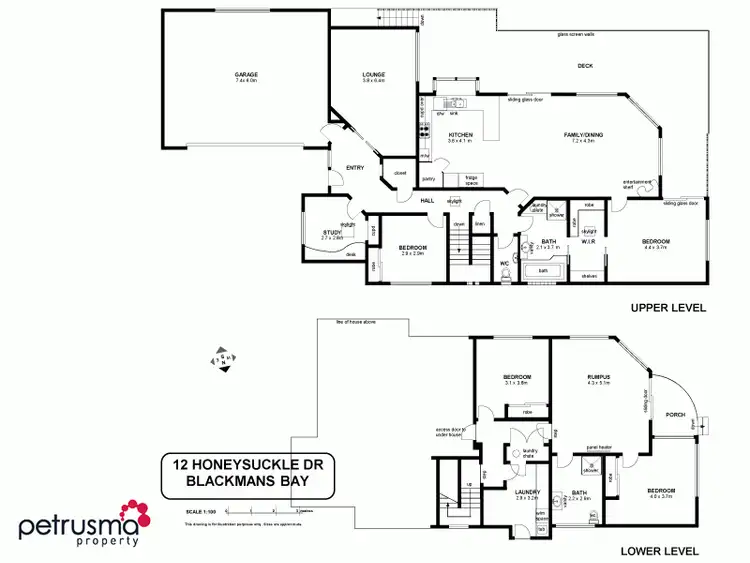 Floorplan of Homely house listing, 12 Honeysuckle Drive, Blackmans Bay TAS 7052