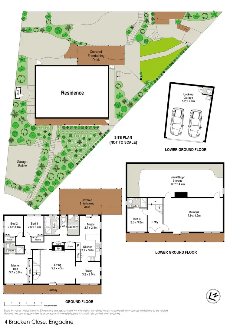 Floorplan of Homely house listing, 4 Bracken Close, Engadine NSW 2233