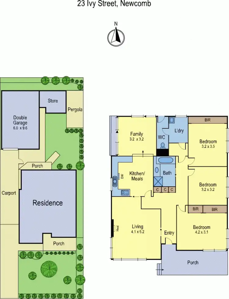 Floorplan of Homely house listing, 23 Ivy Street, Newcomb VIC 3219