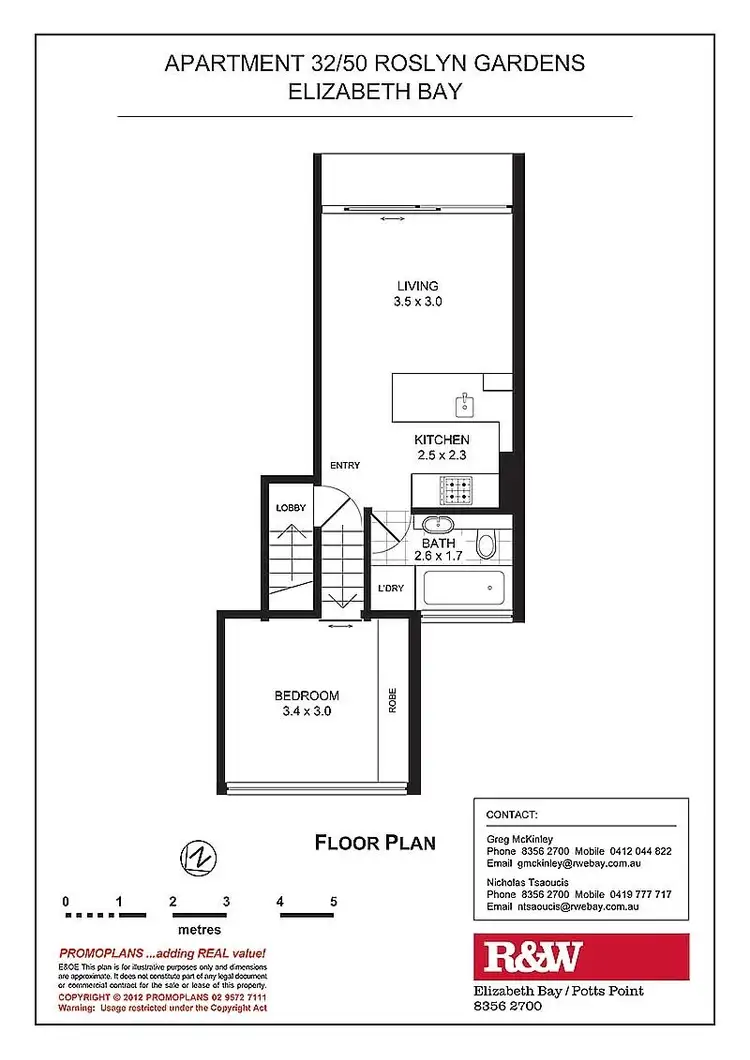 Floorplan of Homely apartment listing, 32/50 Roslyn Gardens, Elizabeth Bay NSW 2011
