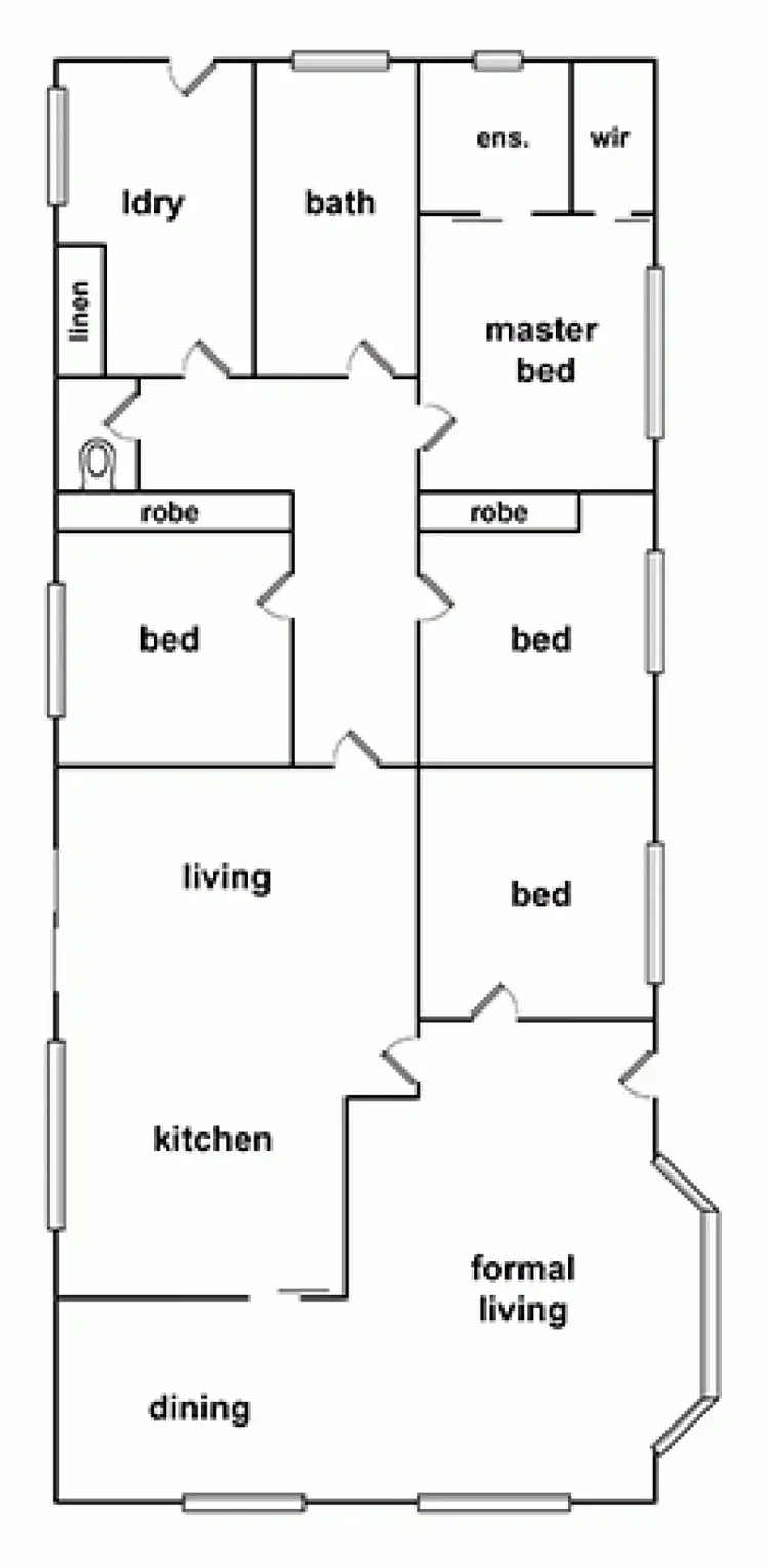 Floorplan of Homely house listing, 13 De Castella Drive, Horsham VIC 3400
