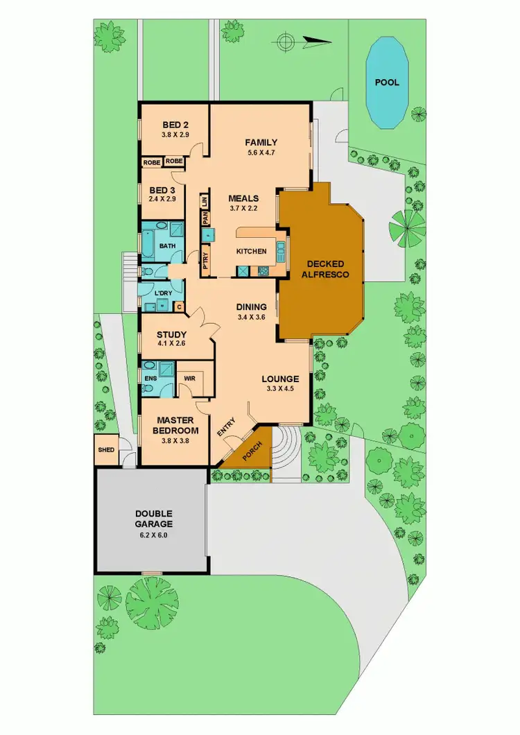 Floorplan of Homely house listing, 14 HOPKINS WAY, Wallan VIC 3756