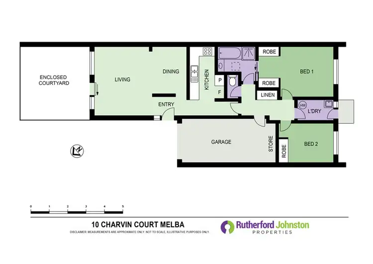 Floorplan of Homely townhouse listing, 10 Charvin Court, Melba ACT 2615
