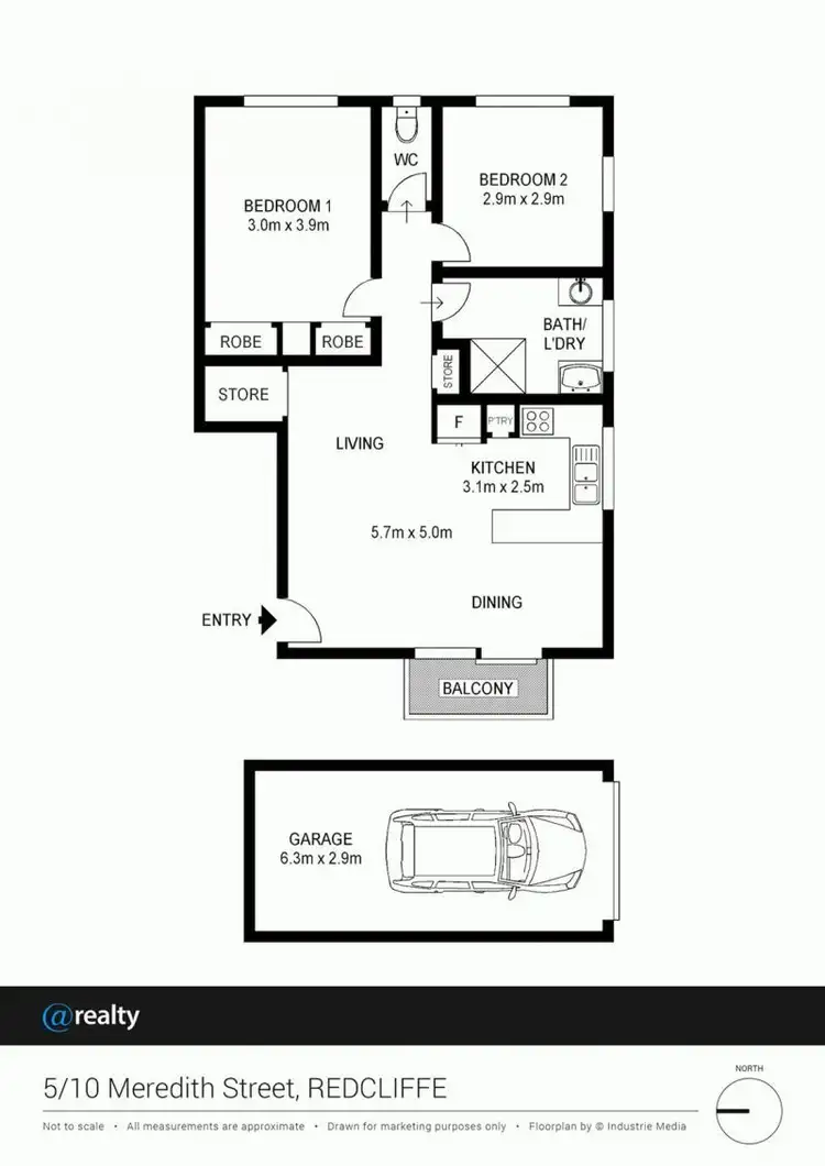 Floorplan of Homely unit listing, 5/10 Meredith Street, Redcliffe QLD 4020