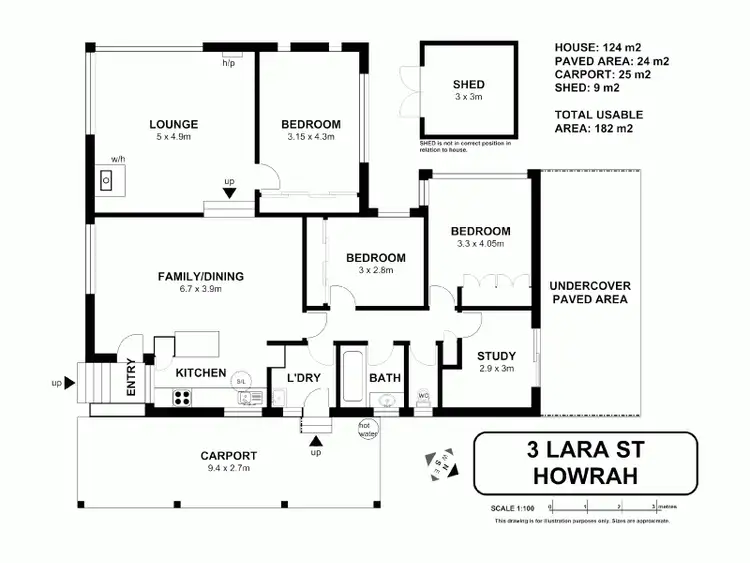 Floorplan of Homely house listing, 3 Lara Street, Howrah TAS 7018