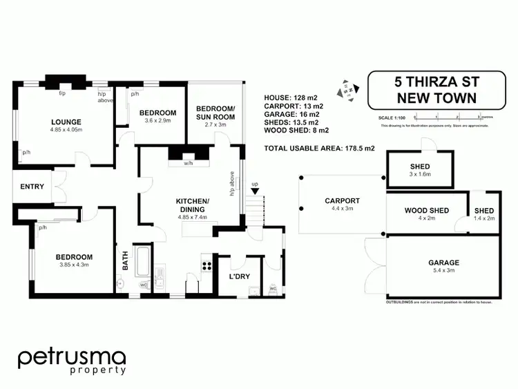 Floorplan of Homely house listing, 5 Thirza Street, New Town TAS 7008