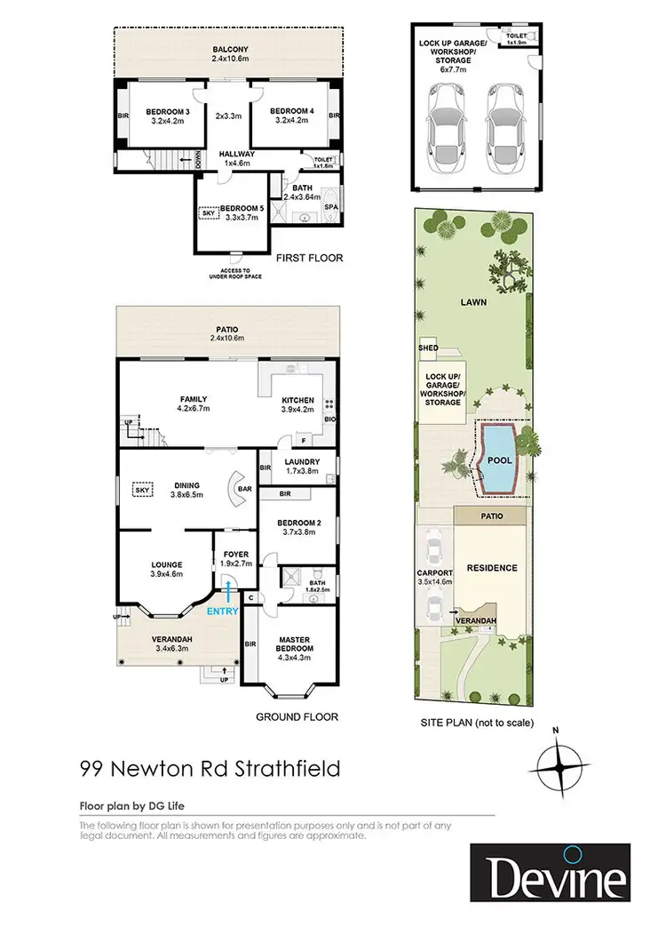 Floorplan of Homely house listing, 99 Newton Road, Strathfield NSW 2135