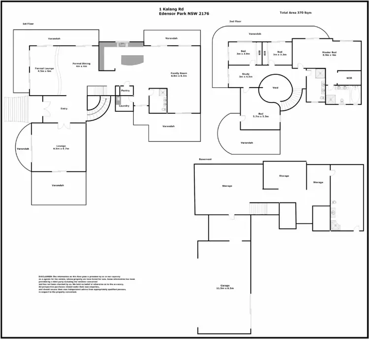 Floorplan of Homely house listing, 1 Kalang Road, Edensor Park NSW 2176