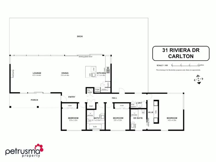 Floorplan of Homely house listing, 31 Riviera Drive, Carlton TAS 7173