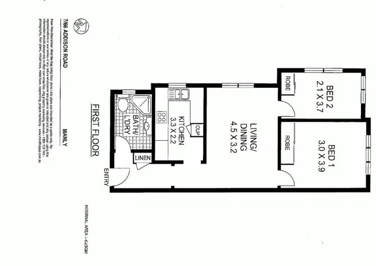 Floorplan of Homely apartment listing, 7/66 Addison Rd, Manly NSW 2095