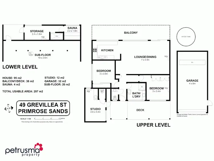 Floorplan of Homely house listing, 49 Grevillea Street, Primrose Sands TAS 7173