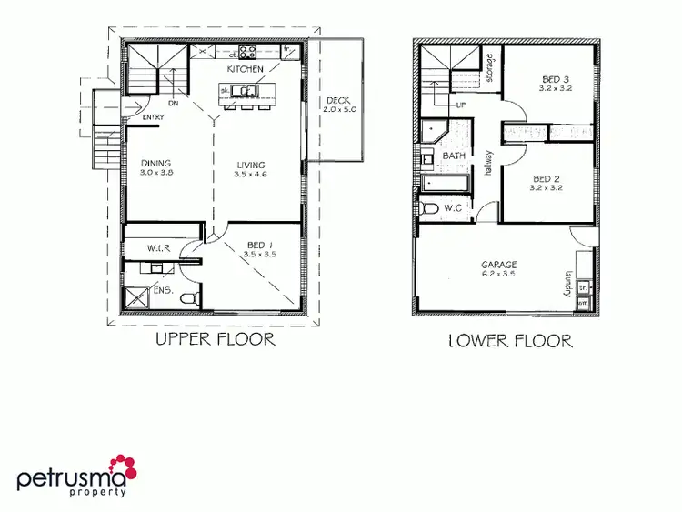Floorplan of Homely townhouse listing, 2/4 Ironbark Drive, Claremont TAS 7011