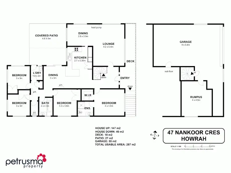 Floorplan of Homely house listing, 47 Nankoor Crescent, Howrah TAS 7018