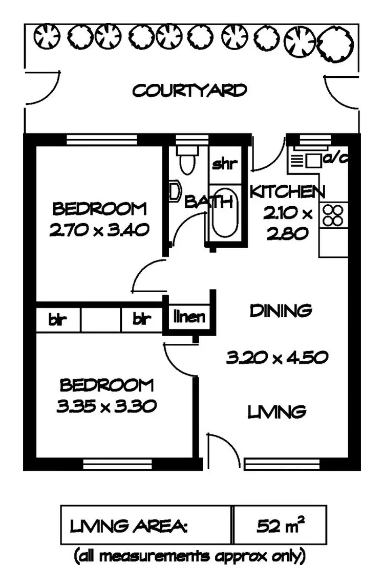 Floorplan of Homely unit listing, 4/10 Railway Terrace, Edwardstown SA 5039