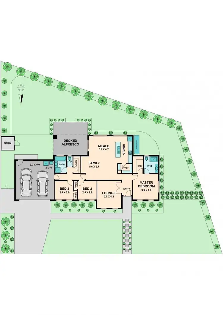 Floorplan of Homely house listing, 12 CALLISTEMON PLACE, Wallan VIC 3756