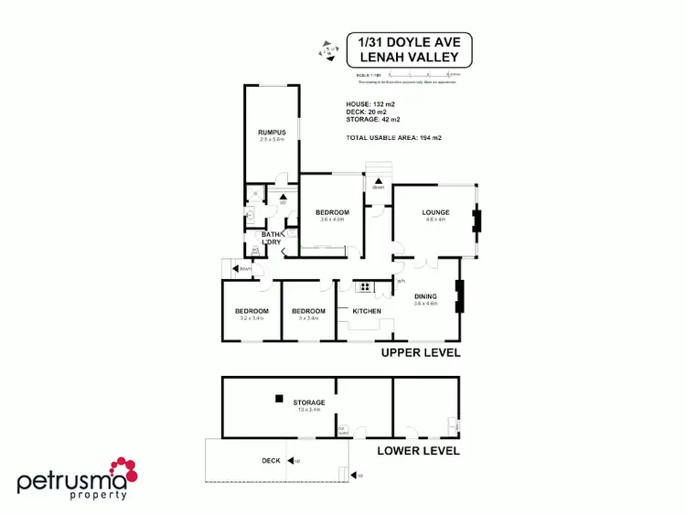 Floorplan of Homely house listing, 1/31 Doyle Avenue, Lenah Valley TAS 7008