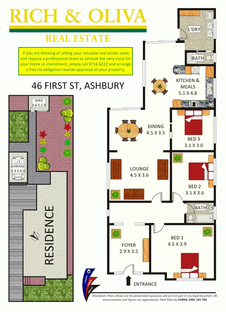Floorplan of Homely house listing, 46 First Street, Ashbury NSW 2193