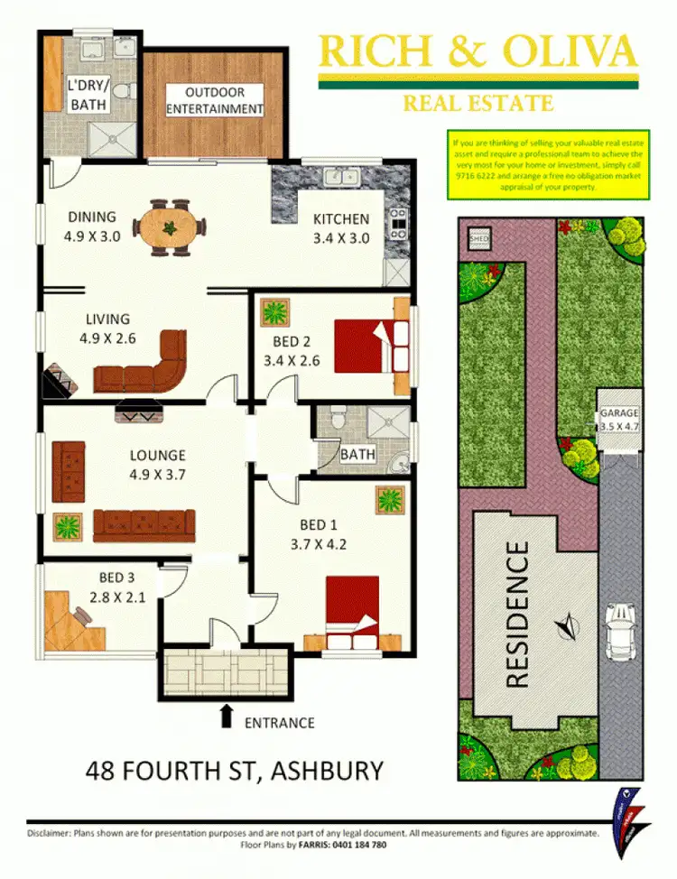 Floorplan of Homely house listing, 48 Fourth Street, Ashbury NSW 2193