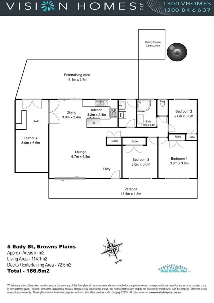 Floorplan of Homely house listing, 5 Eady St, Browns Plains QLD 4118