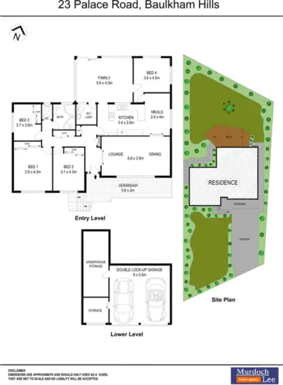 Floorplan of Homely house listing, 23 Palace Road, Baulkham Hills NSW 2153
