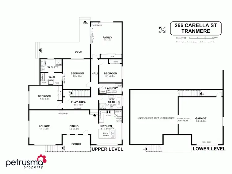 Floorplan of Homely house listing, 266 Carella Street, Howrah TAS 7018