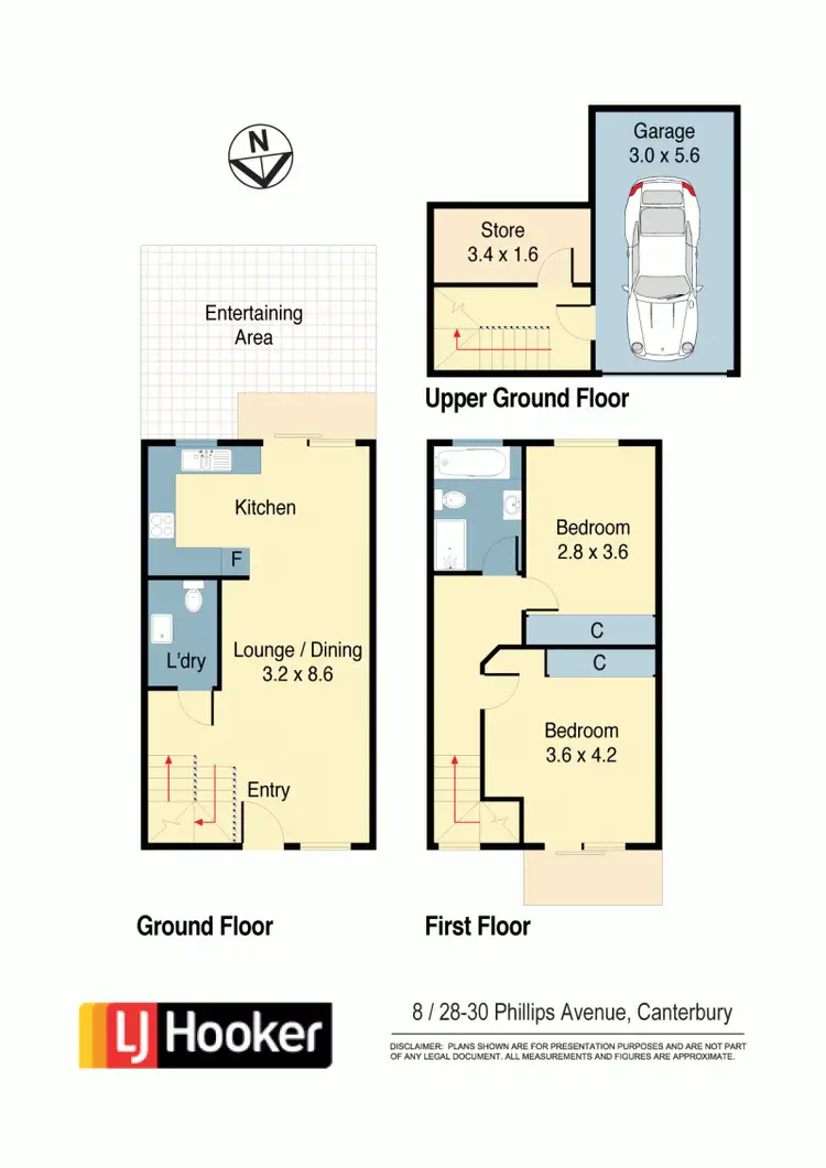 Floorplan of Homely townhouse listing, 8/28-30 Phillips Avenue, Canterbury NSW 2193