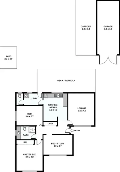 Floorplan of Homely house listing, 2 Lawrence Court, Bayswater VIC 3153