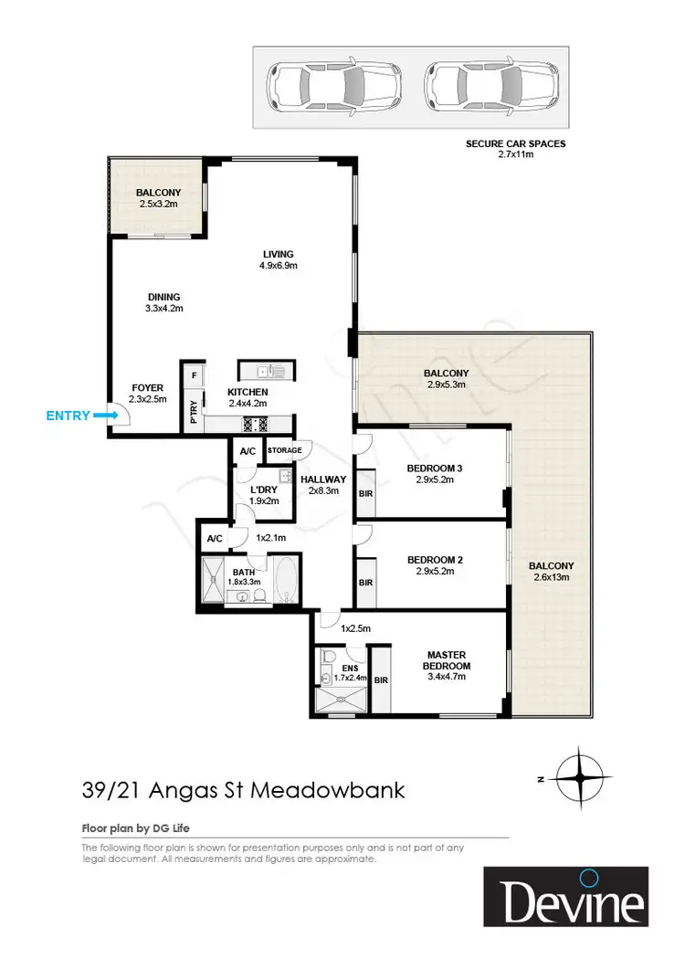 Floorplan of Homely apartment listing, 39/21 Angas Lane, Meadowbank NSW 2114