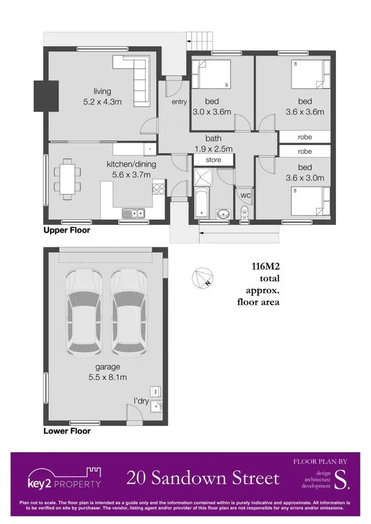 Floorplan of Homely house listing, 20 Sandown Road, Norwood TAS 7250