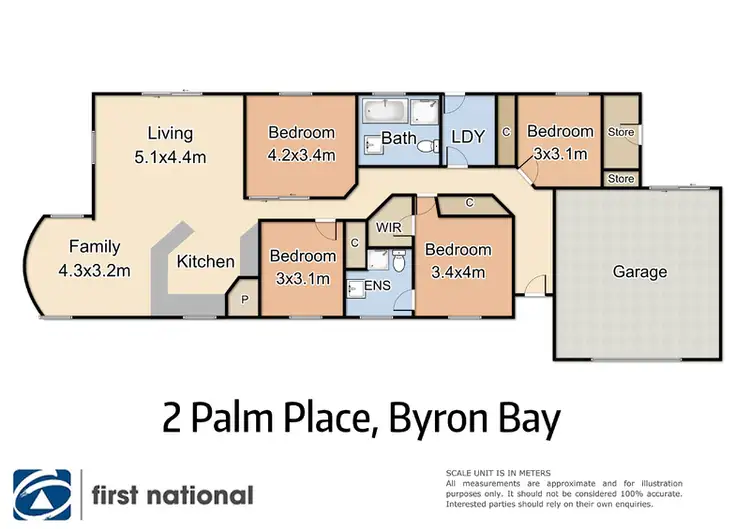 Floorplan of Homely house listing, 2 Palm Place, Byron Bay NSW 2481