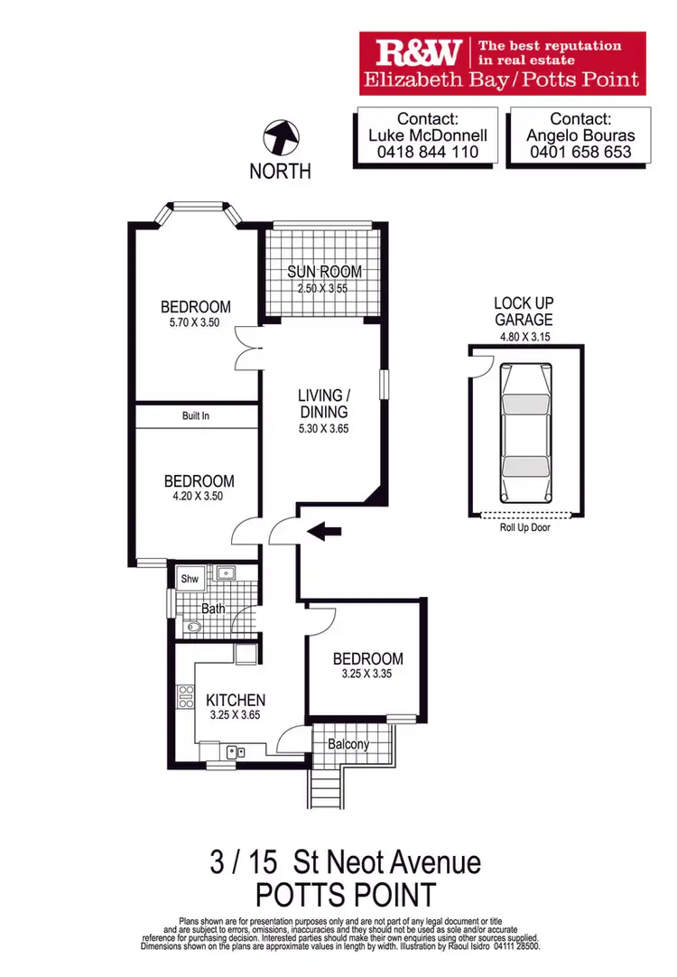 Floorplan of Homely apartment listing, 3/15 St Neot Ave, Potts Point NSW 2011