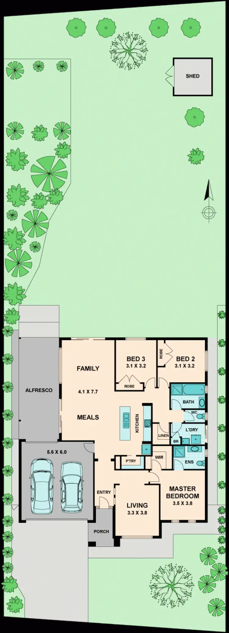 Floorplan of Homely house listing, 58 KULIN DRIVE, Kilmore VIC 3764