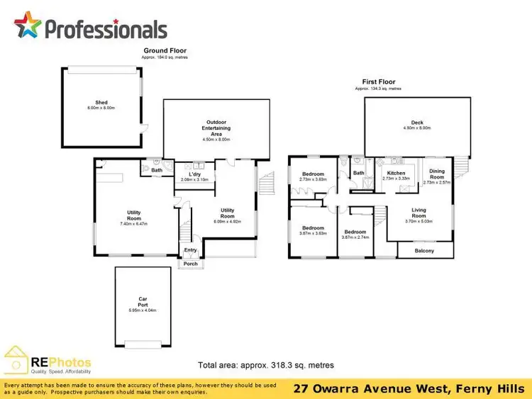 Floorplan of Homely house listing, 27 Owarra Avenue West, Ferny Hills QLD 4055
