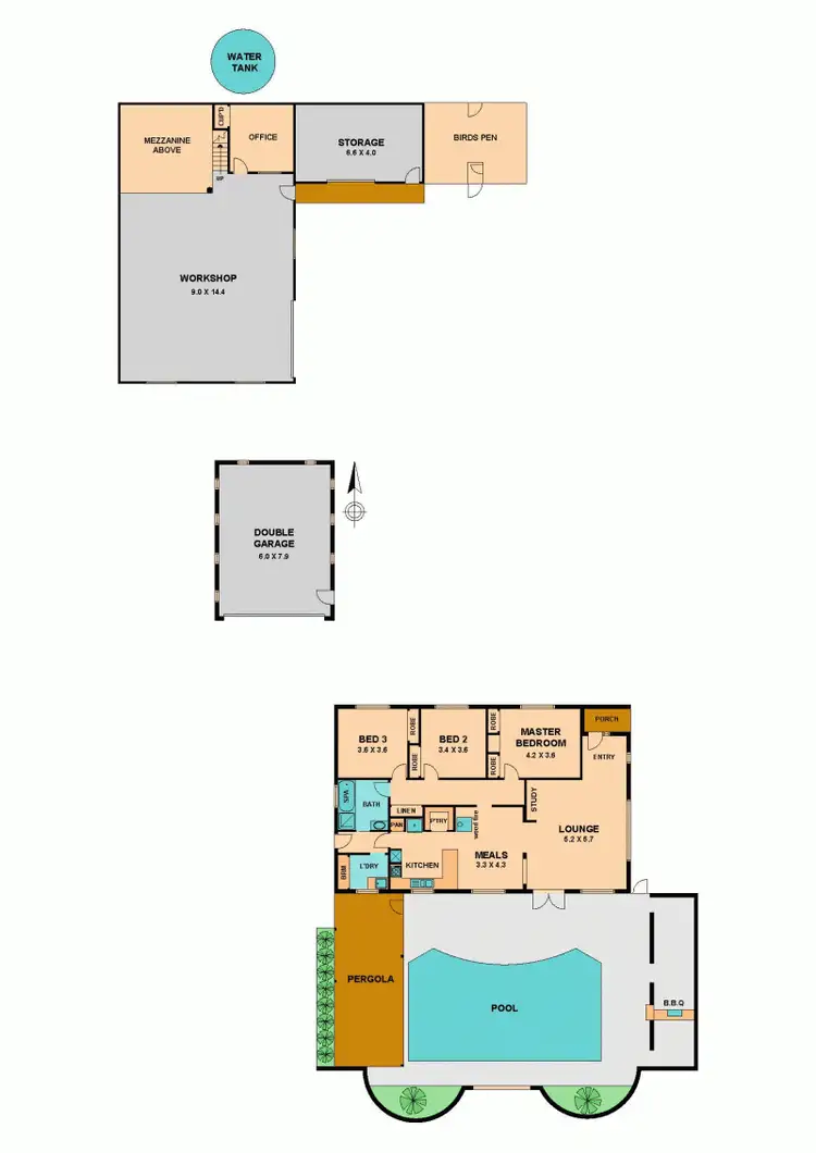 Floorplan of Homely house listing, 54 STATION STREET, Heathcote Junction VIC 3758