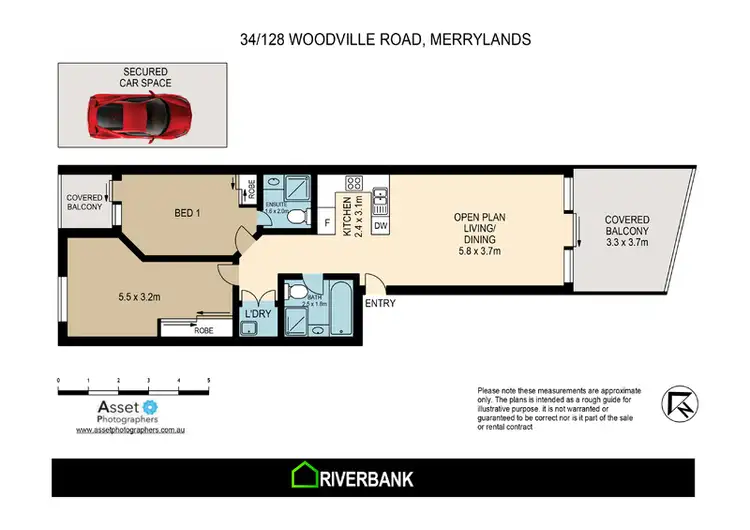 Floorplan of Homely apartment listing, 34/128 Woodville Rd, Merrylands NSW 2160