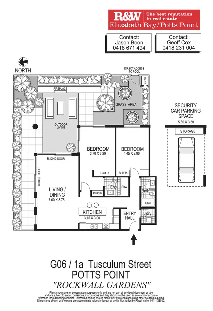 Floorplan of Homely apartment listing, G06/1A Tusculum Street, Potts Point NSW 2011