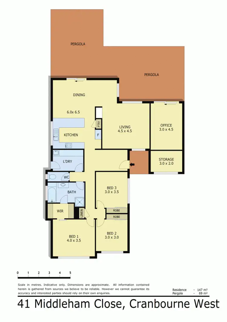 Floorplan of Homely house listing, 41 MIDDLEHAM CLOSE, Cranbourne West VIC 3977