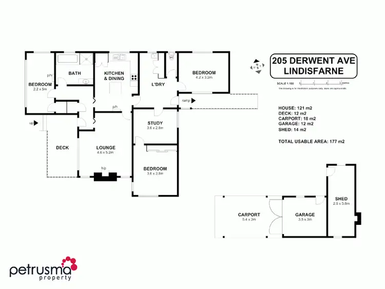 Floorplan of Homely house listing, 205 Derwent Avenue, Lindisfarne TAS 7015