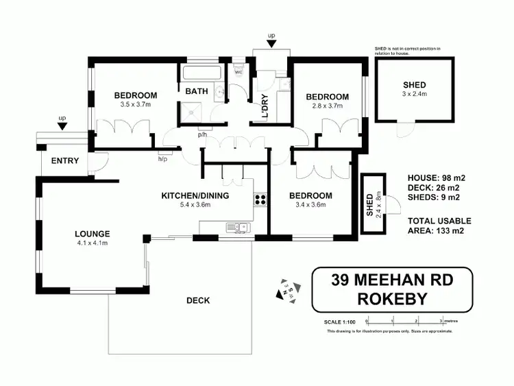 Floorplan of Homely house listing, 39 Meehan Road, Rokeby TAS 7019