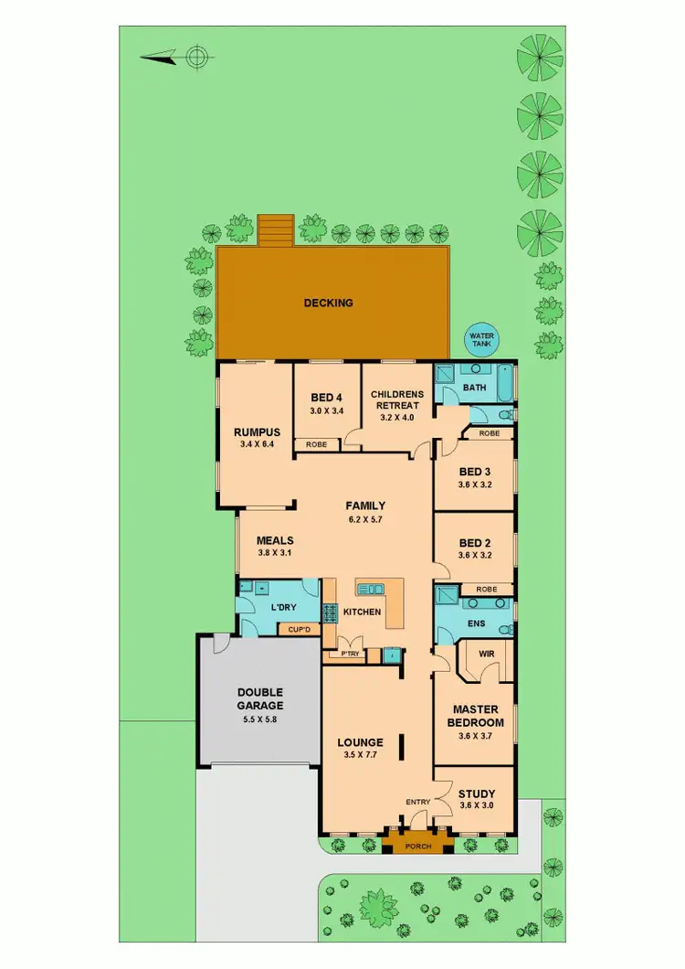 Floorplan of Homely house listing, 6 ACACIA WAY, Wallan VIC 3756
