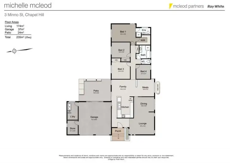 Floorplan of Homely house listing, 3 Minno Street, Chapel Hill QLD 4069