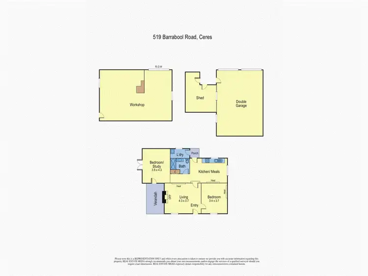 Floorplan of Homely house listing, 517 Barrabool Road, Ceres VIC 3221